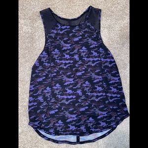 Lululemon Sculpt Tank, color: purple camo, size 10 (no tag)